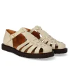Angulus - Beige sandal med hælkappe