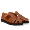 Angulus - Brun sandal med hælkappe