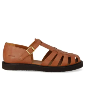Angulus - Brun sandal med hælkappe