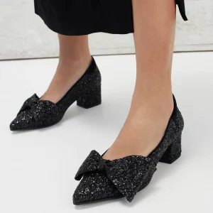 Angulus - Sort glimmer pumps