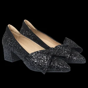 Angulus - Sort glimmer pumps
