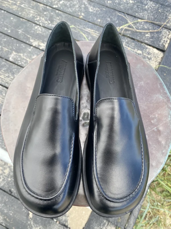 Angulus - Sort loafers (Ekstra vidde)