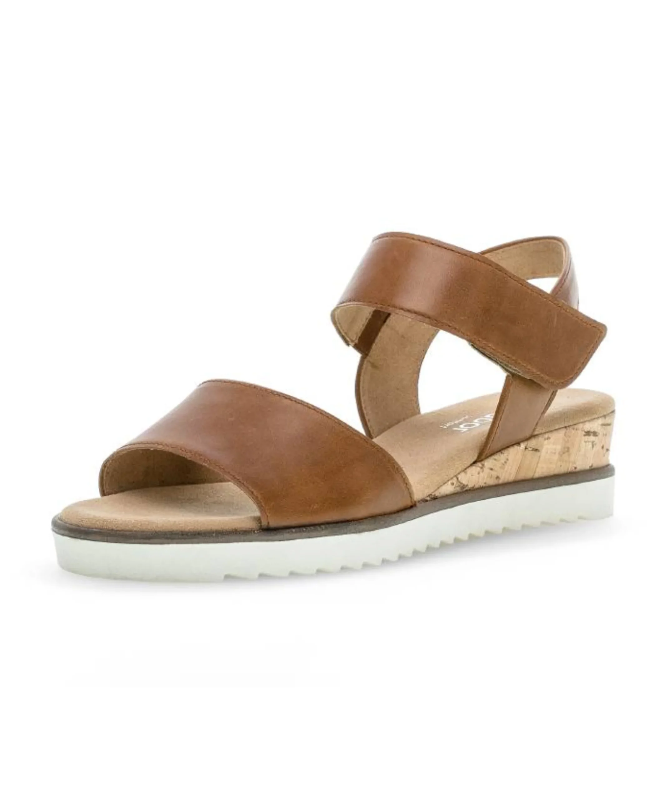 gabor__brun_sandal_med_ve_1.webp Gabor - Brun sandal med velcro og elastik