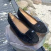 Gabor - Sort ruskind ballerina (Vidde G)