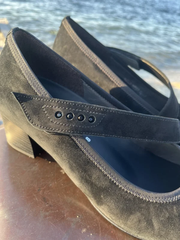 Gabor - Sort ruskind pumps (Vidde H)