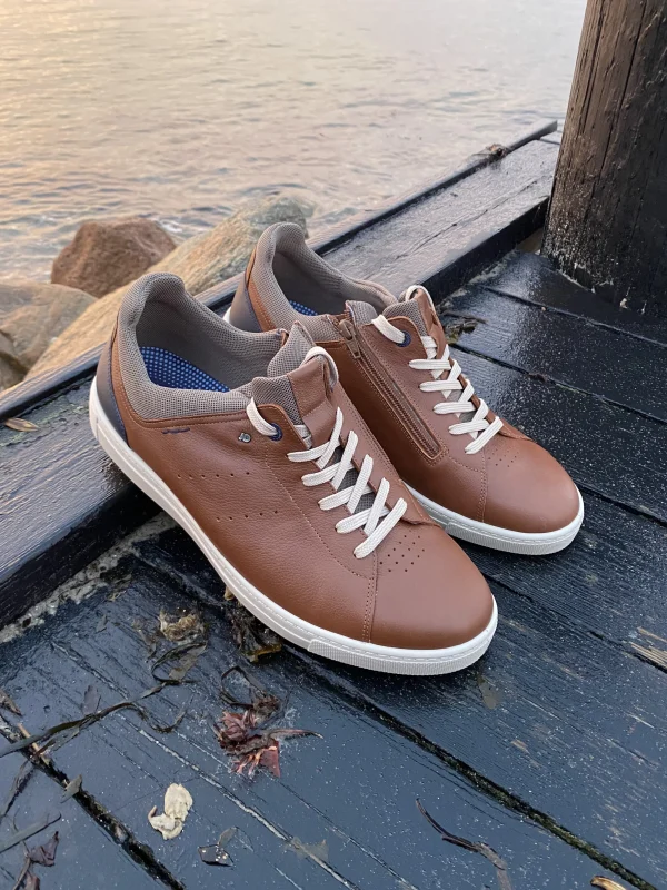 Jomos - Brun læder sneakers