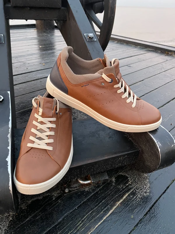 Jomos - Brun læder sneakers