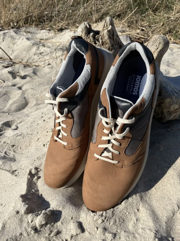 Jomos - Sneakers i brun læder