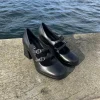 Lasse Balschmidt - Sort læder pumps