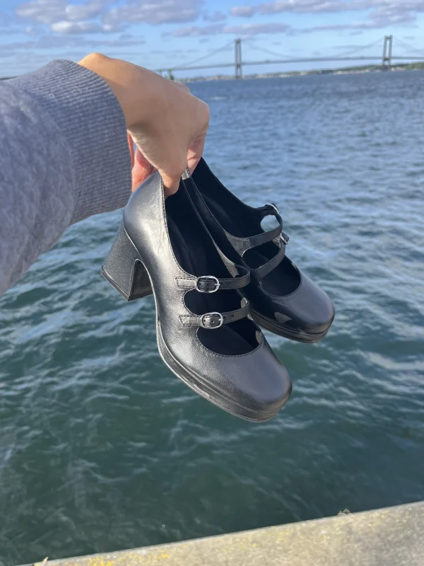 Lasse Balschmidt - Sort læder pumps