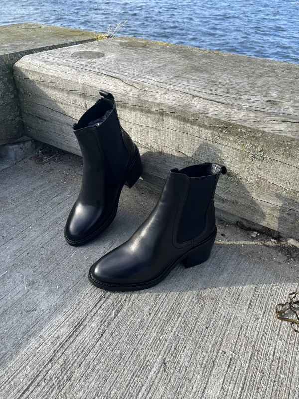 Lasse Balschmidt - Sort læder overgangsstøvle
