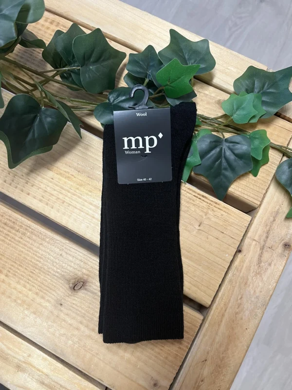 MP - sort uld strømpe