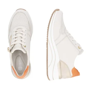 Remonte - Lys sneakers med kilehæl