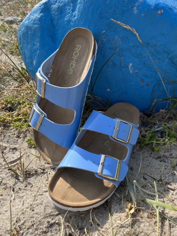 Rohde - Blå lak sandal