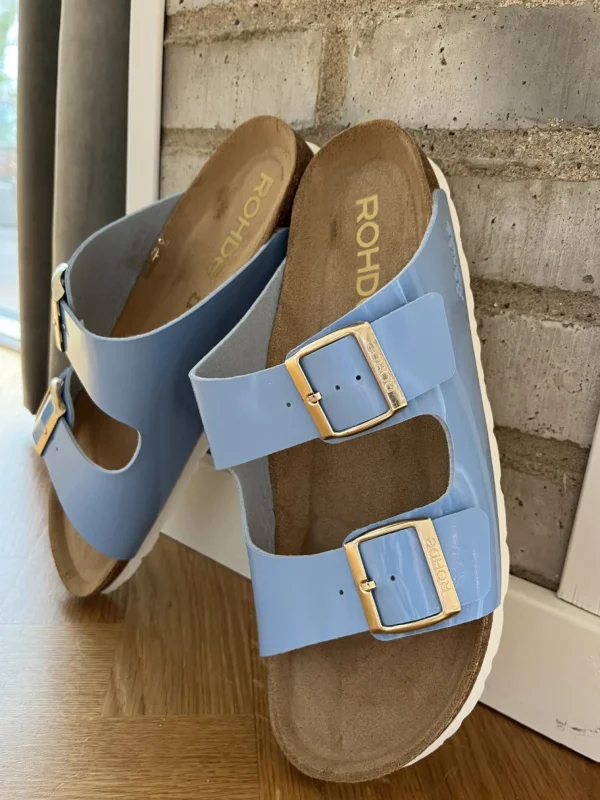 Rohde - Blå lak sandal