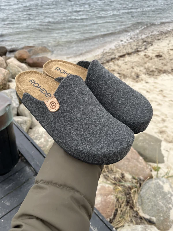 Rohde - Grå hjemmesko