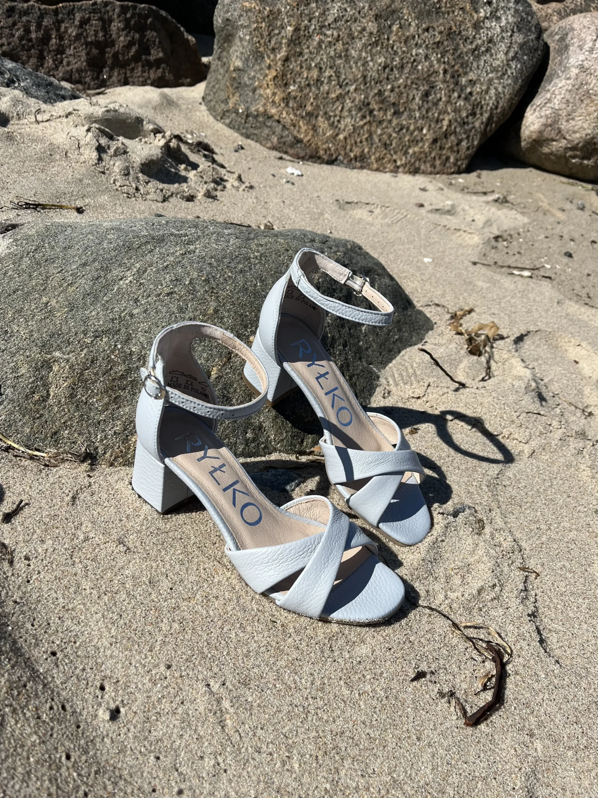rylko__bl_lder_sandal_0.webp Rylko - Blå læder sandal