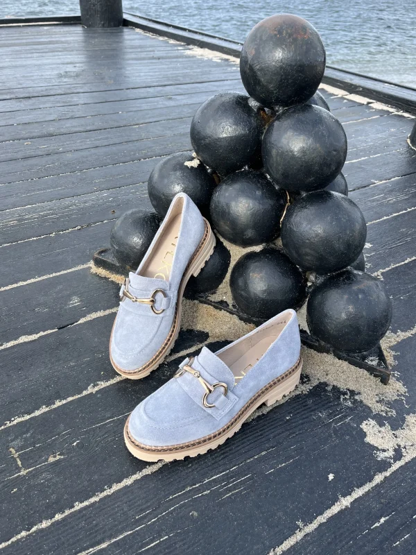 Rylko - Lyseblå loafers