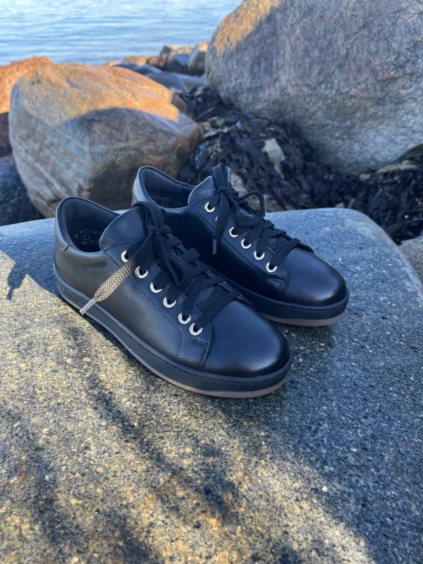 Rylko - Sort læder sneakers