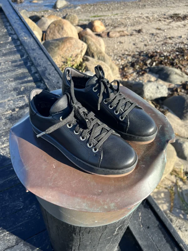 Rylko - Sort læder sneakers